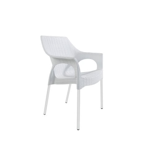 Bambo Koltuk Gri Boyalı Ayak