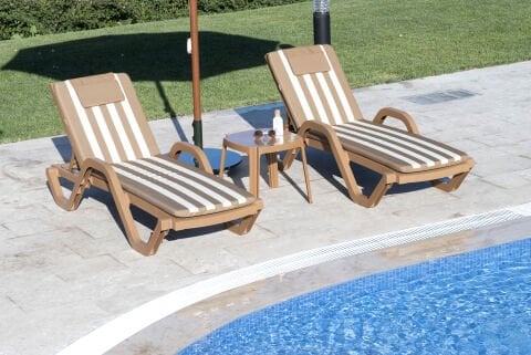 Şezlong Minderi Çizgili