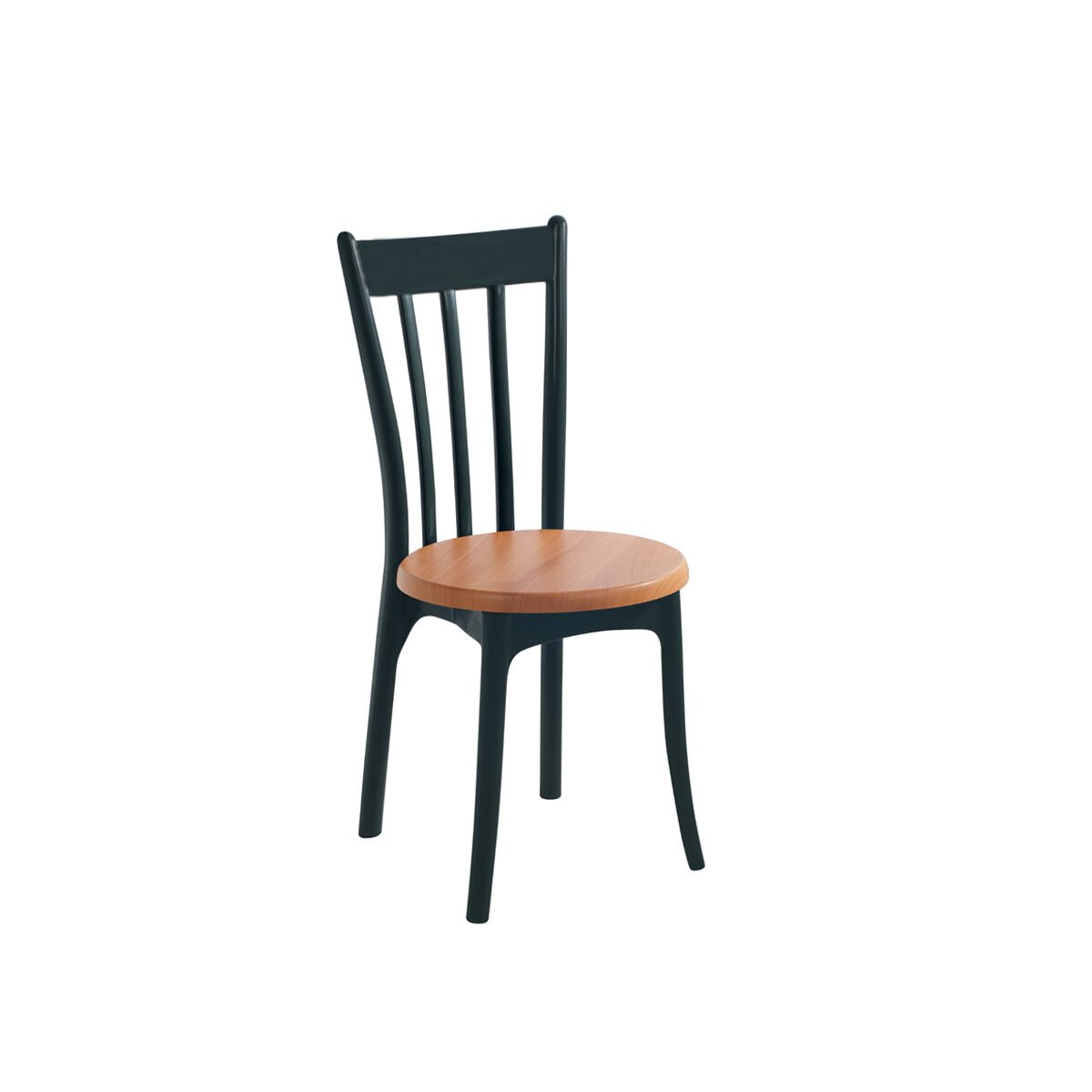 Antik Sandalye Yeşil - Ahşap Oturma Fontu