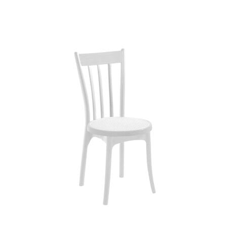 Antik Sandalye Beyaz- Beyaz Çember ve Hazeran